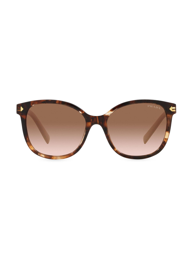 Women's 53MM Round Sunglasses - Brown Tortoise 1
