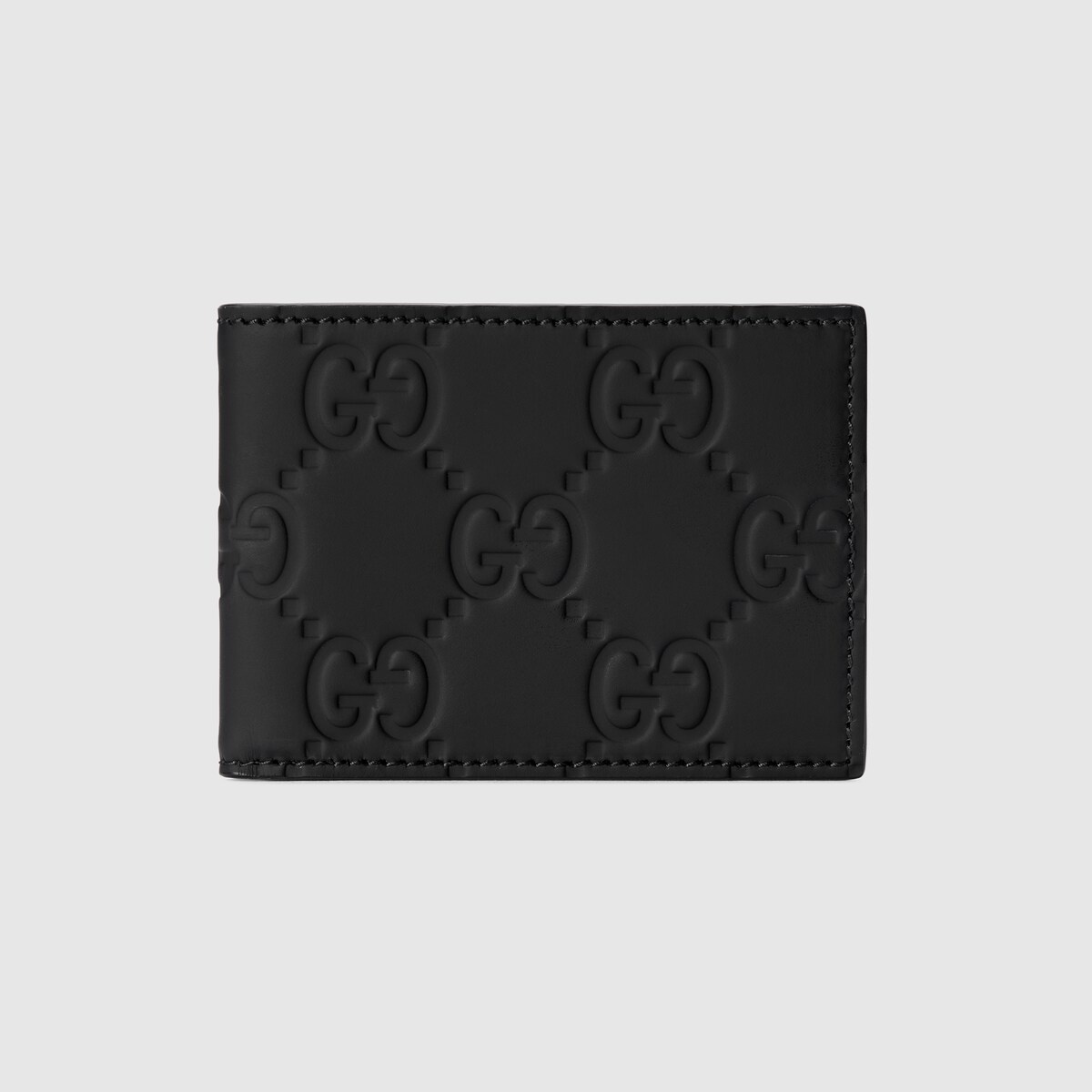 GG rubber-effect bi-fold wallet - 1