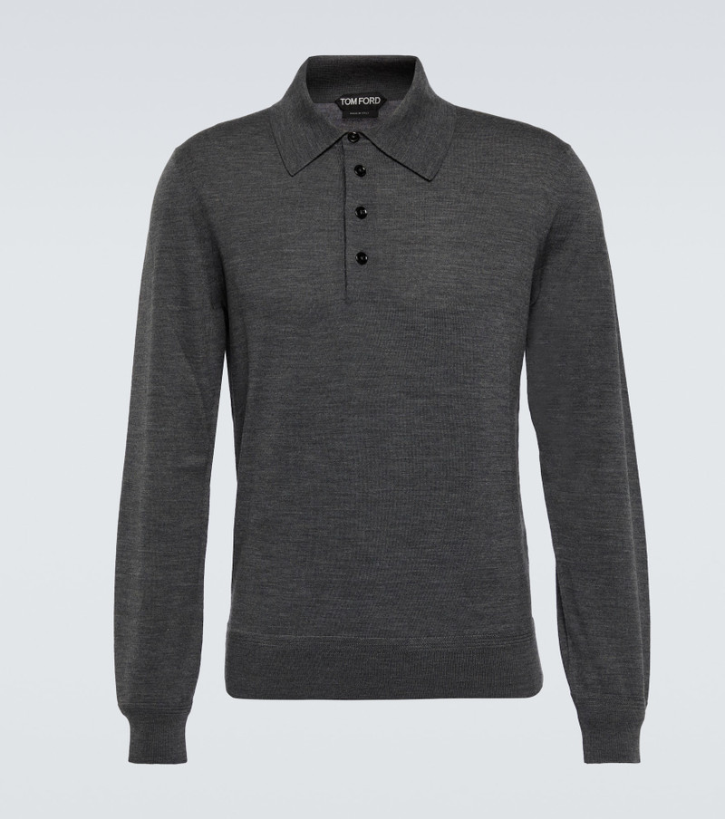 Wool polo shirt - 1