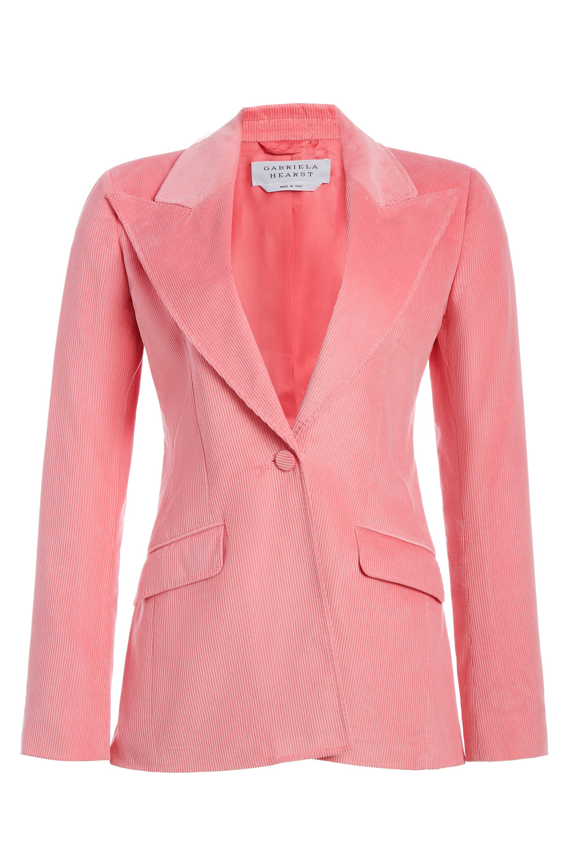 Leiva Blazer in Rosa Sea Island Cotton Corduroy - 1