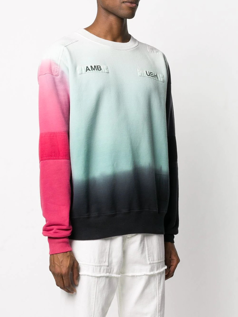 ombré logo-print sweatshirt 4