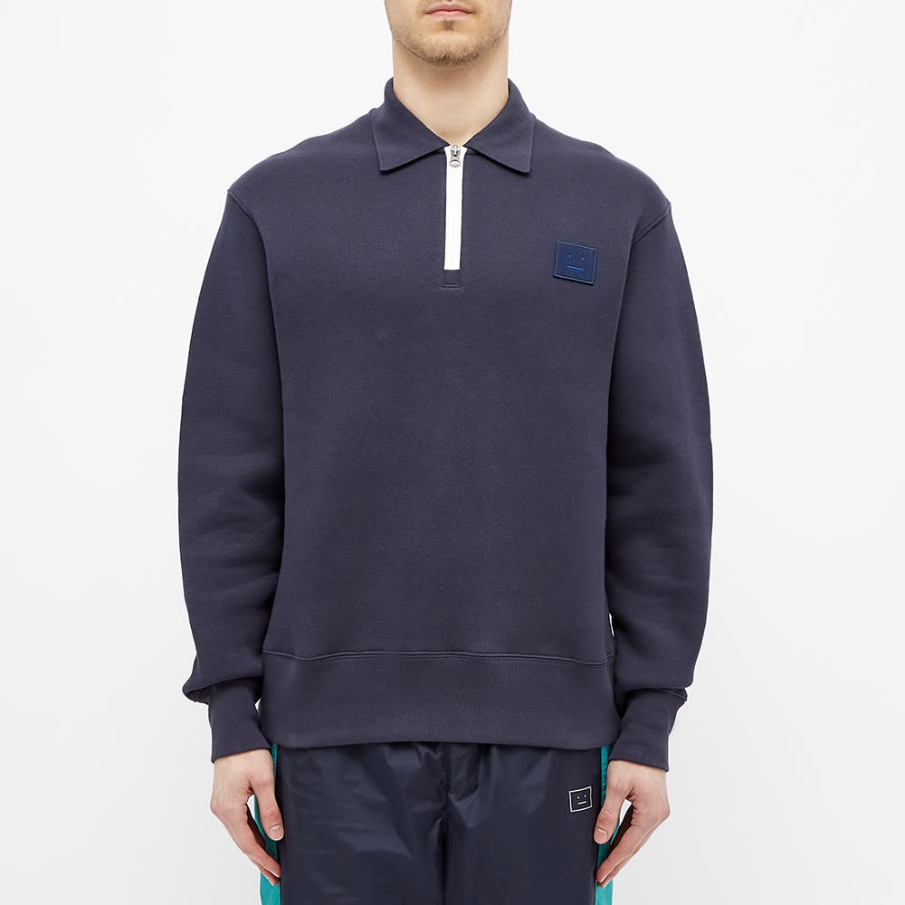 Acne Studios Ferd Face Half Zip Sweat - 4