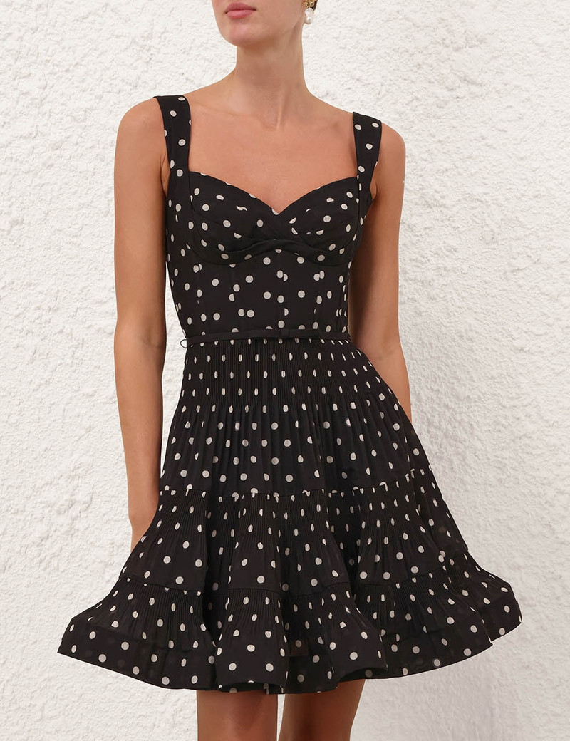 Zimmermann PLEATED DRAPED MINI DRESS outlook