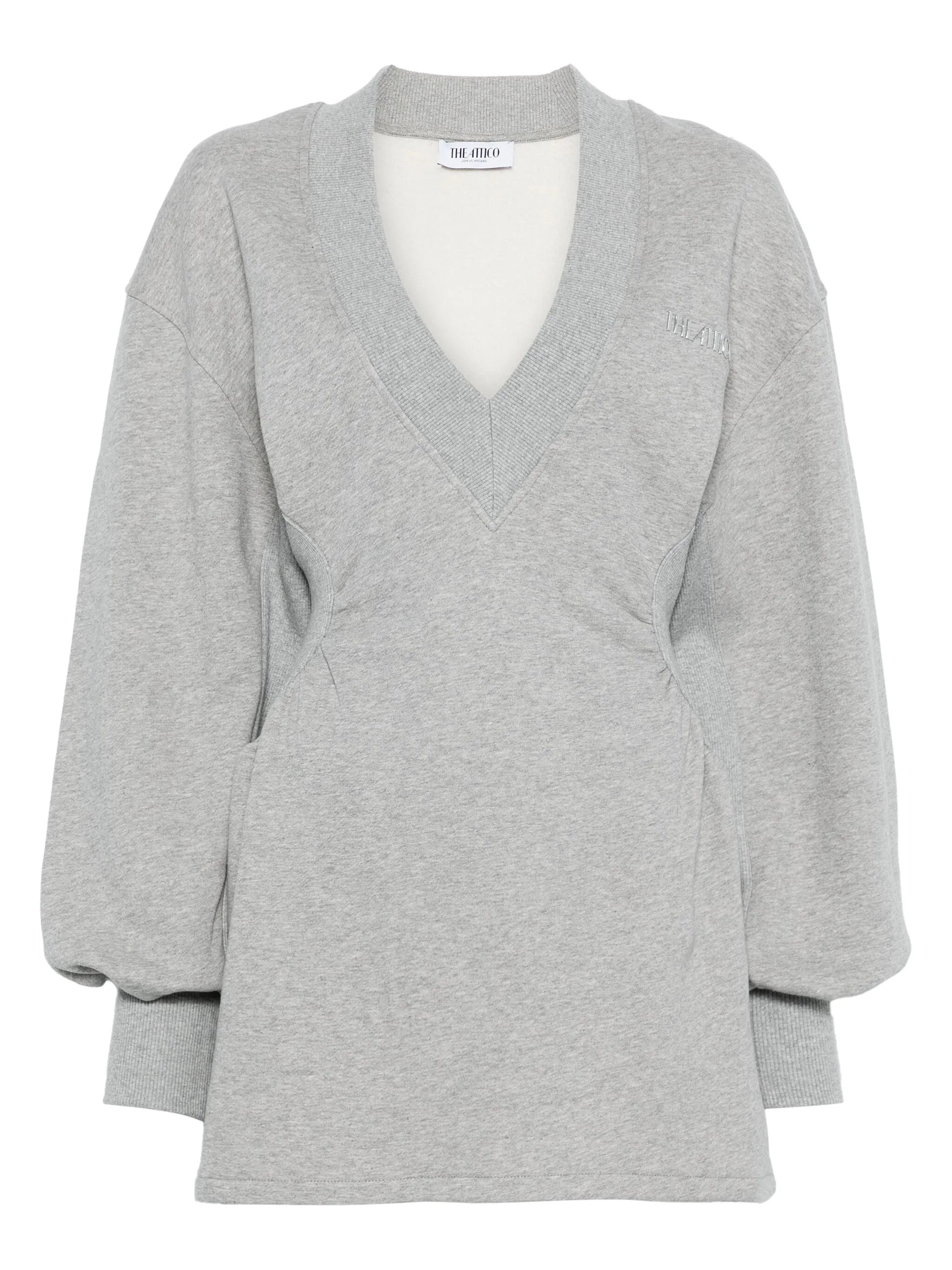 The Attico V-neck Long-sleeves Mini Dress - 1