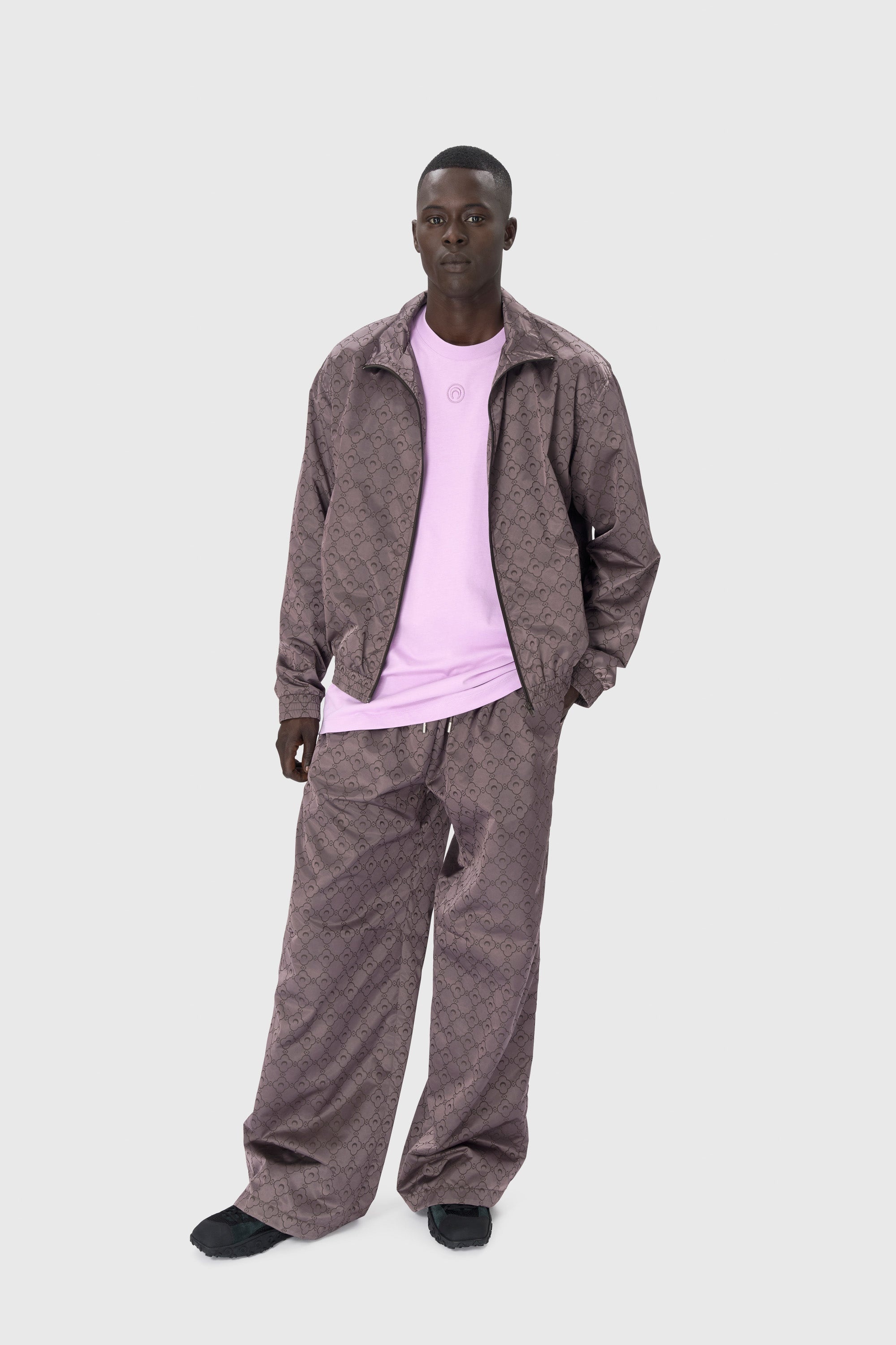 Recycled Jacquard Nylon Track Pants - 6