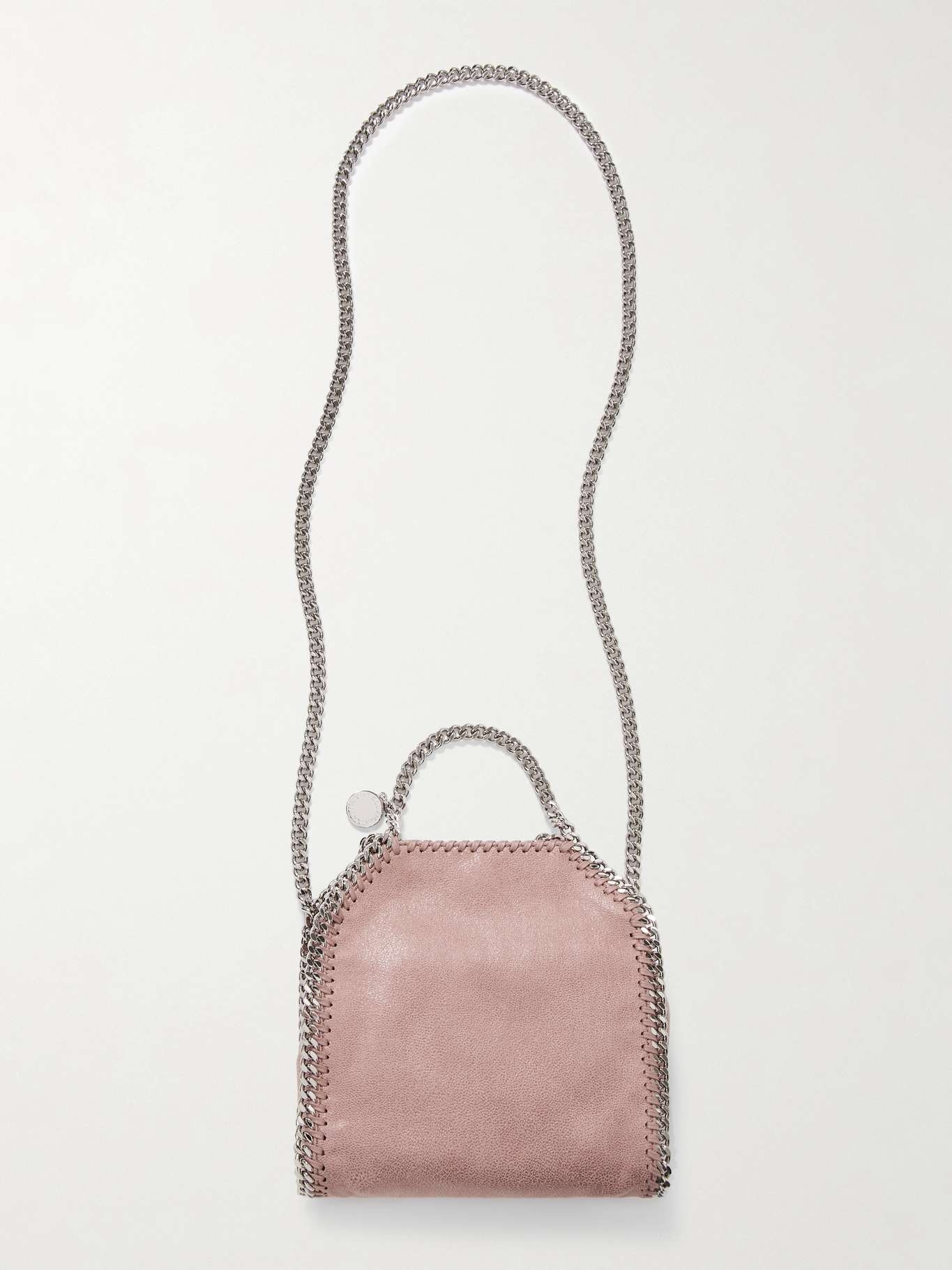 Eco mini vegetarian textured-leather shoulder bag - 1