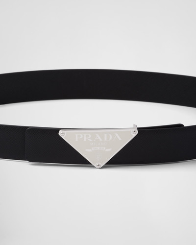 Prada Enameled-metal belt buckle outlook