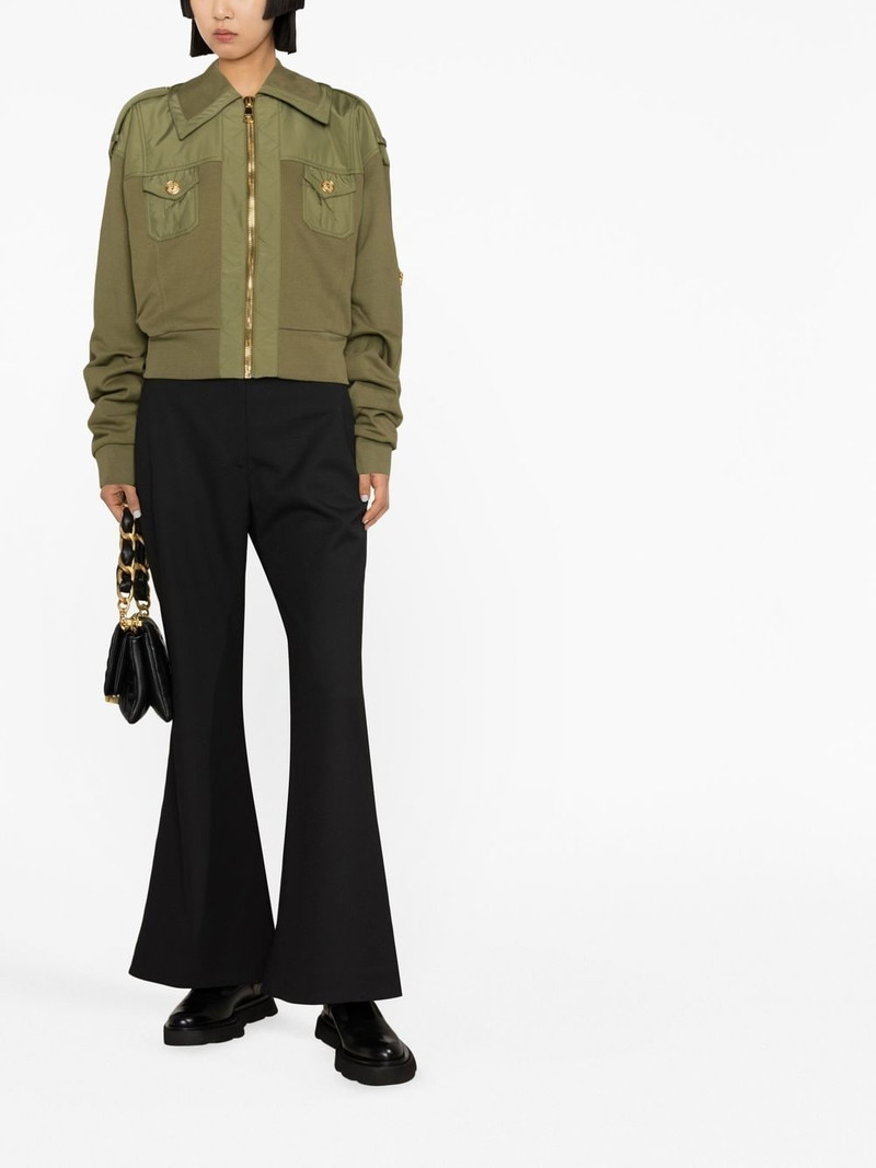 Balmain cropped bomber jacket outlook