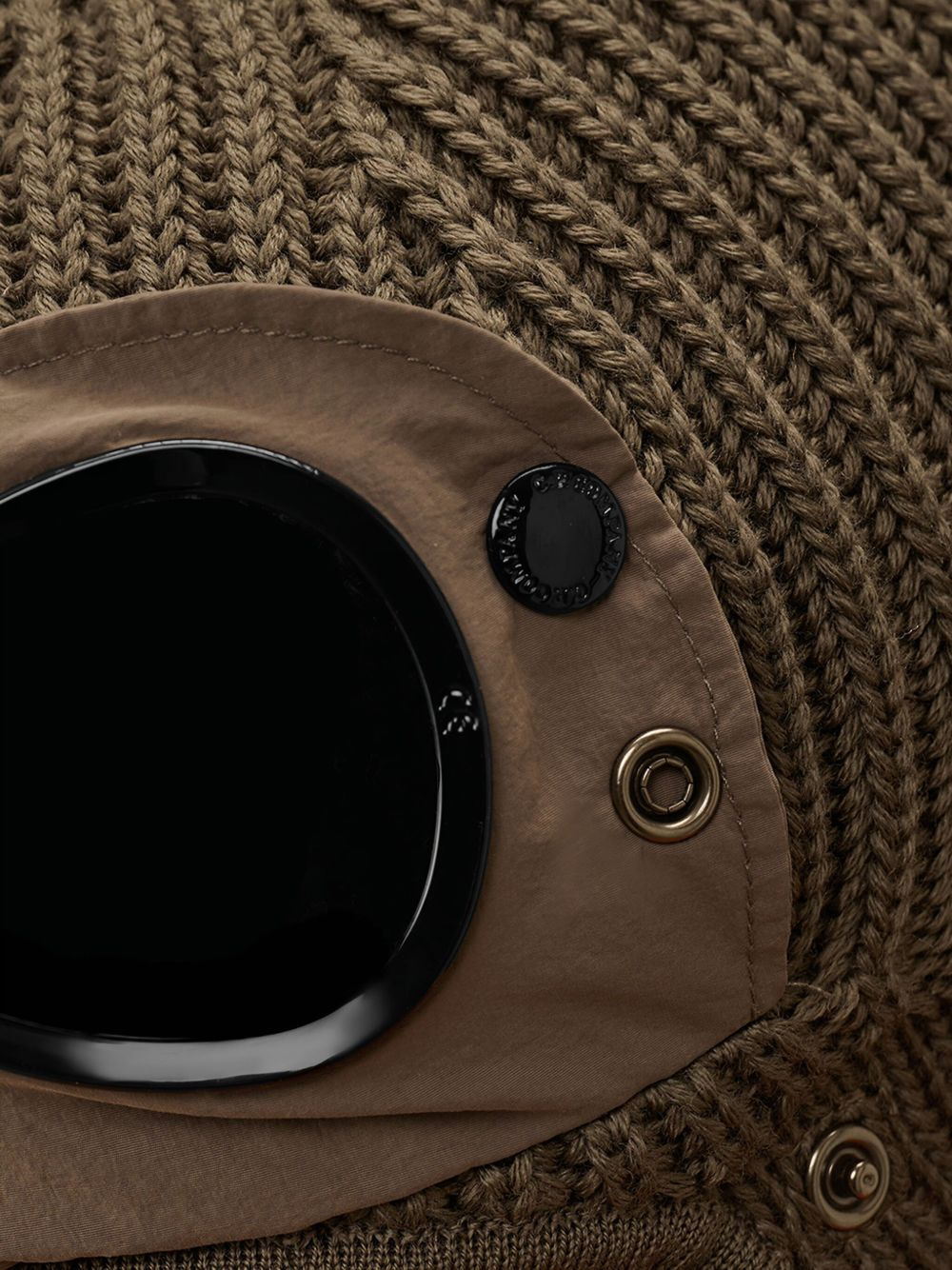 goggle-detail wool balaclava - 4