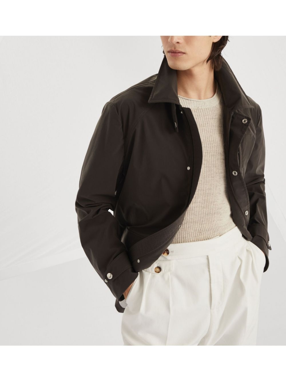raglan-sleeve field jacket - 6
