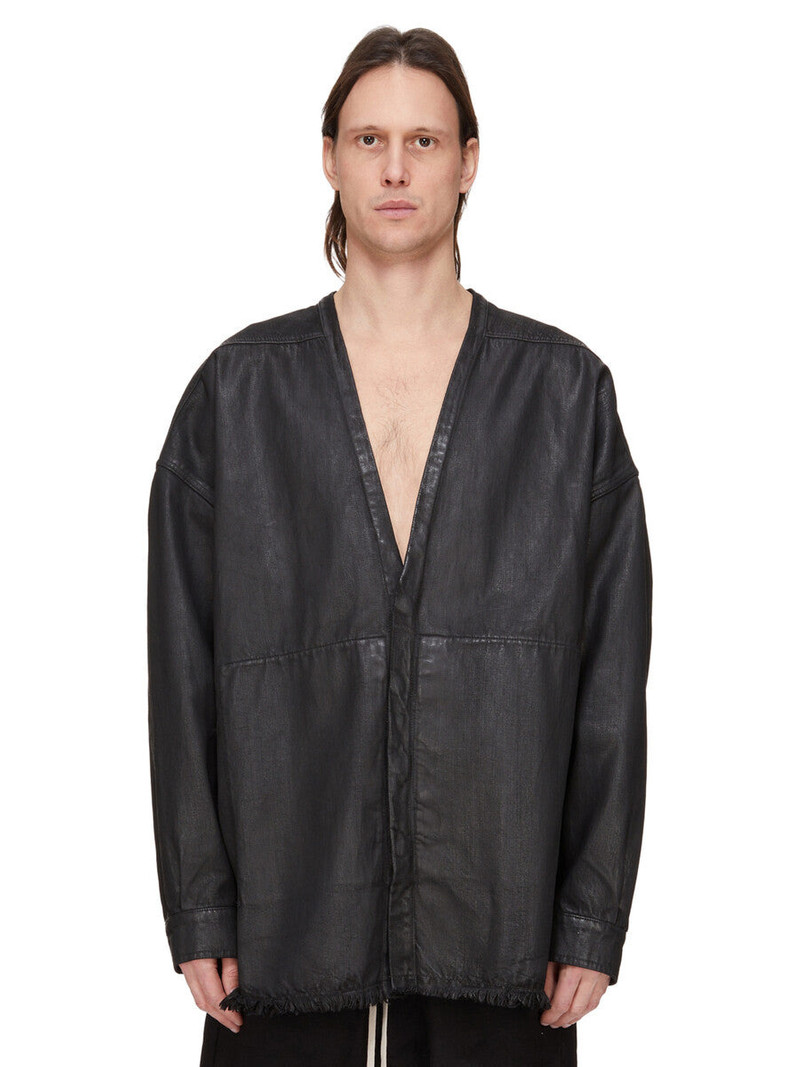 frayed cotton coat 1