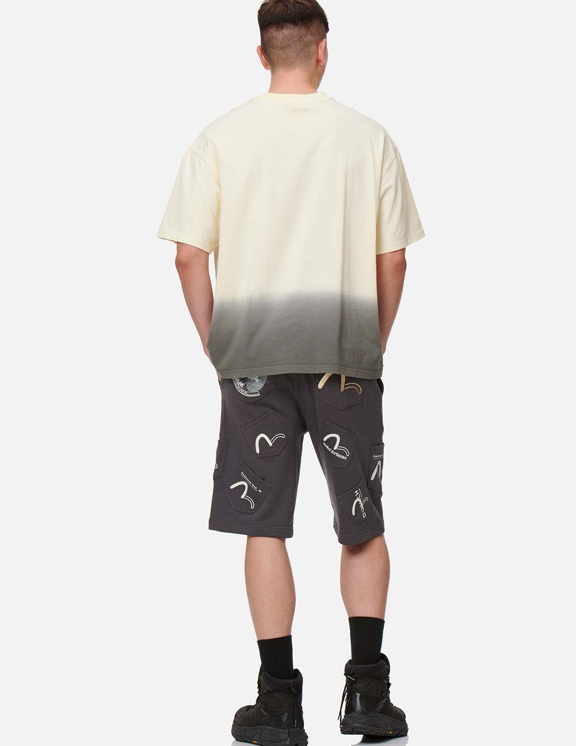 Seagull Print Pocket Sweat Shorts - 5