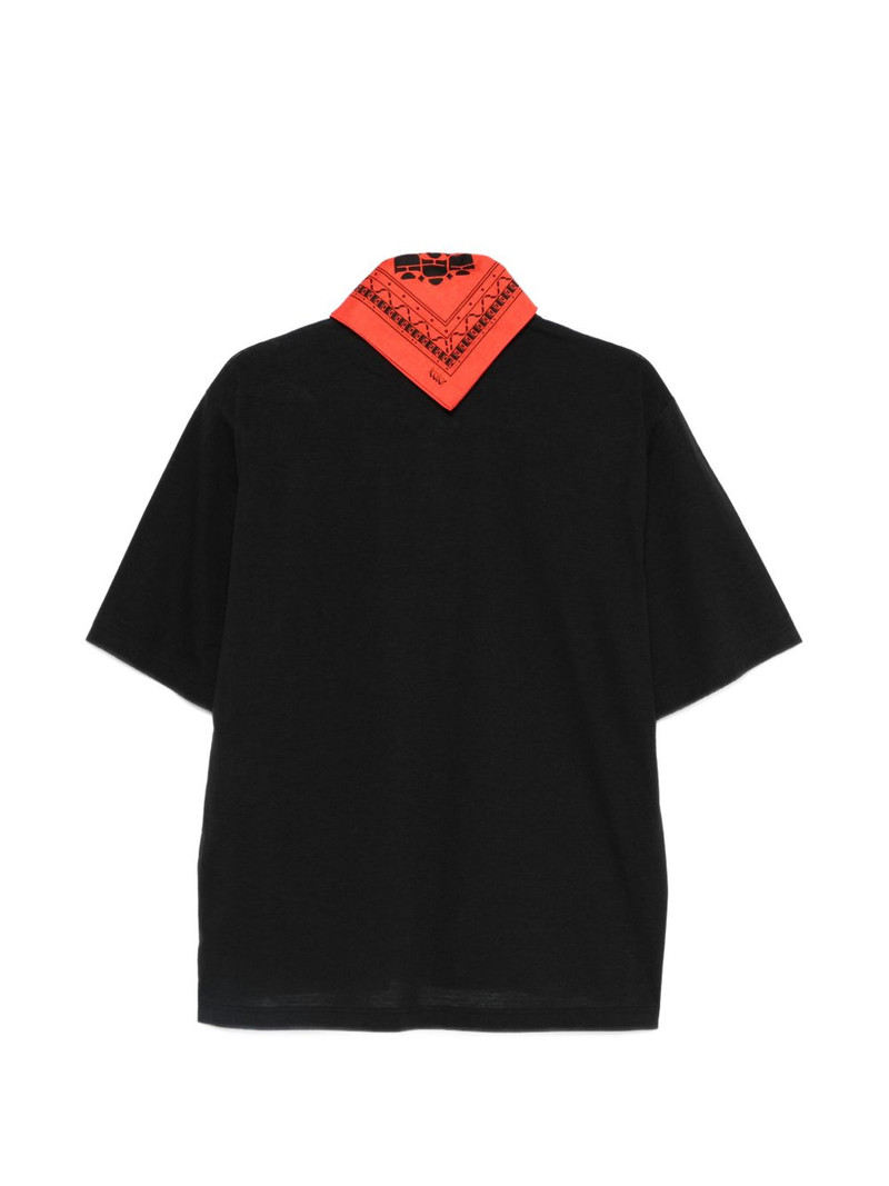 Kolor bandana-embellishment polo shirt outlook