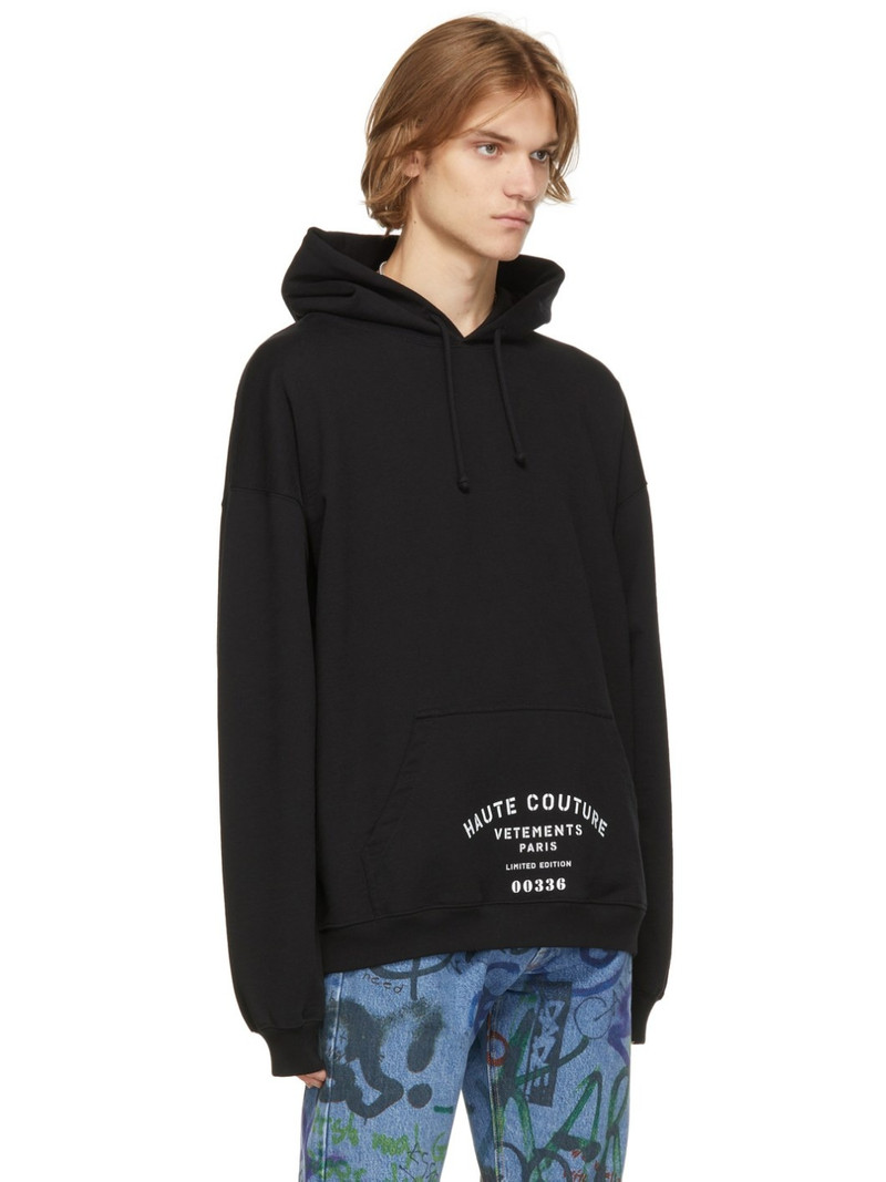 VETEMENTS 로고 인쇄 oversize 두건 outlook