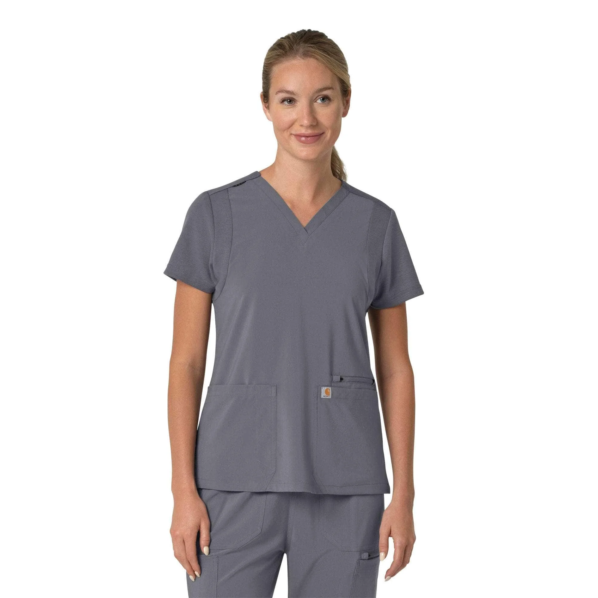 Women's Force Cross-Flex Flex Panel V-Neck Scrub Top - 1