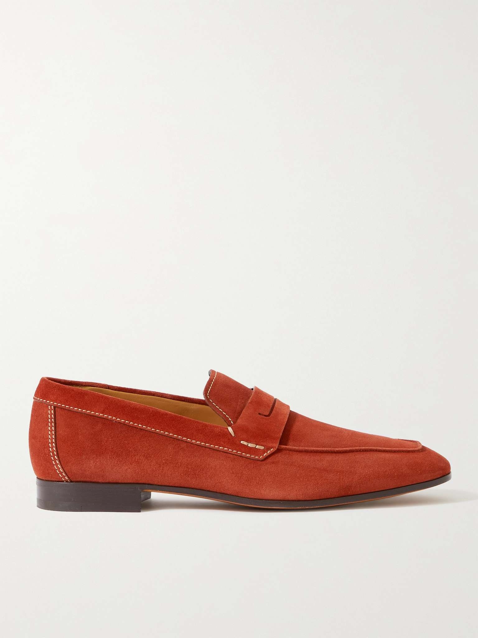 Lorenzo Suede Penny Loafers - 1