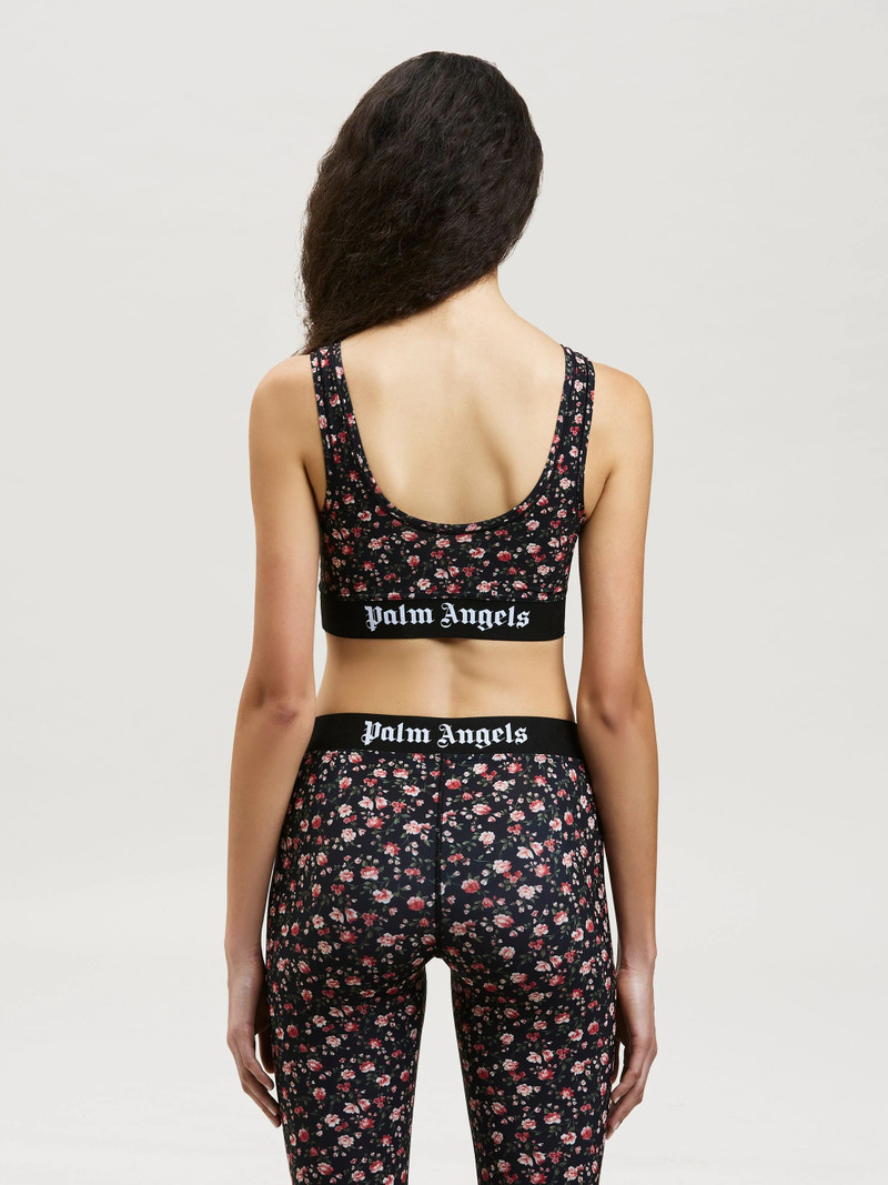 FLOWERS PRINT LOGO SPORT BRA 5