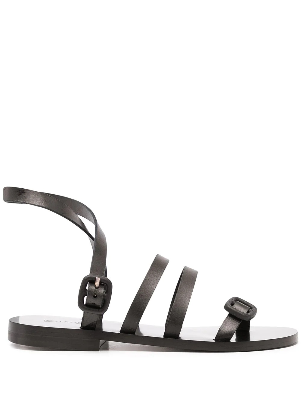 strappy leather sandals - 1