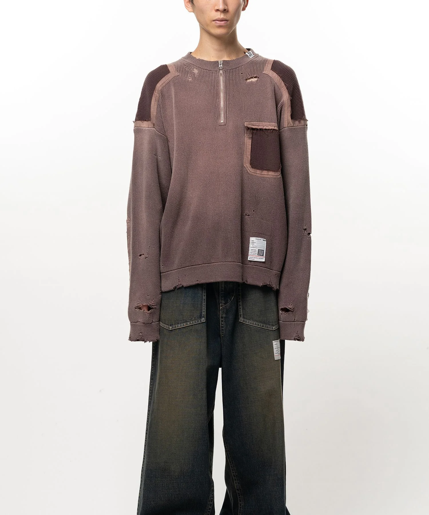 Sun Faded Like Knit Sweater - 1