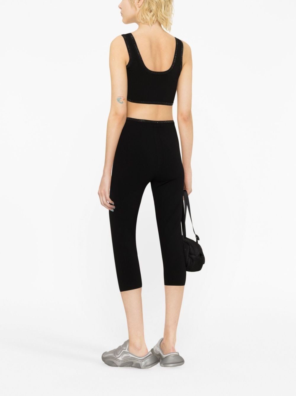 alexanderwang TAILORED LEGGING IN COMPACT TECH JERSEY BLACK