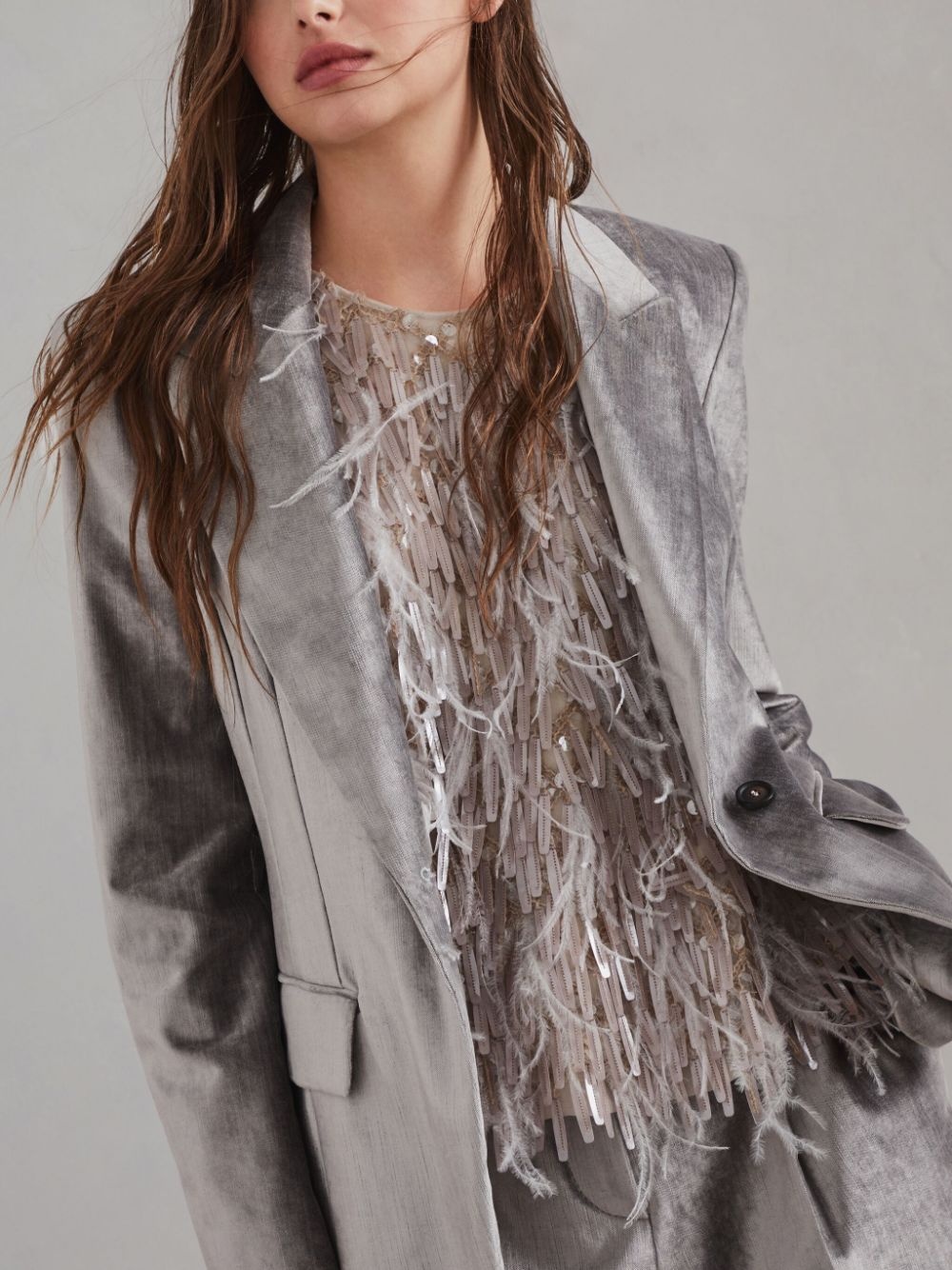 velvet blazer - 5