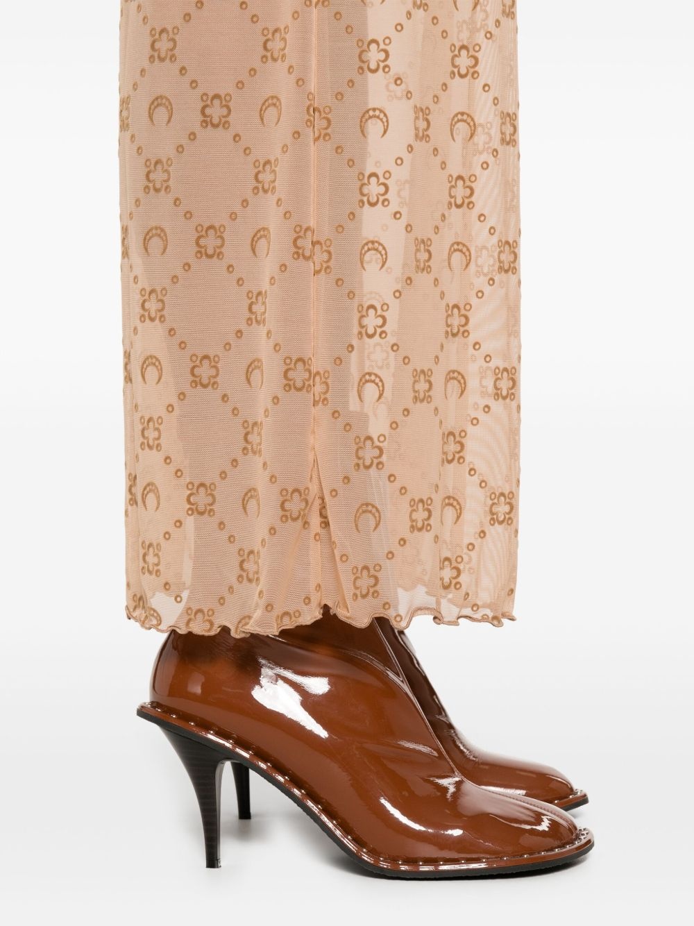 Moonogram mesh dress - 5