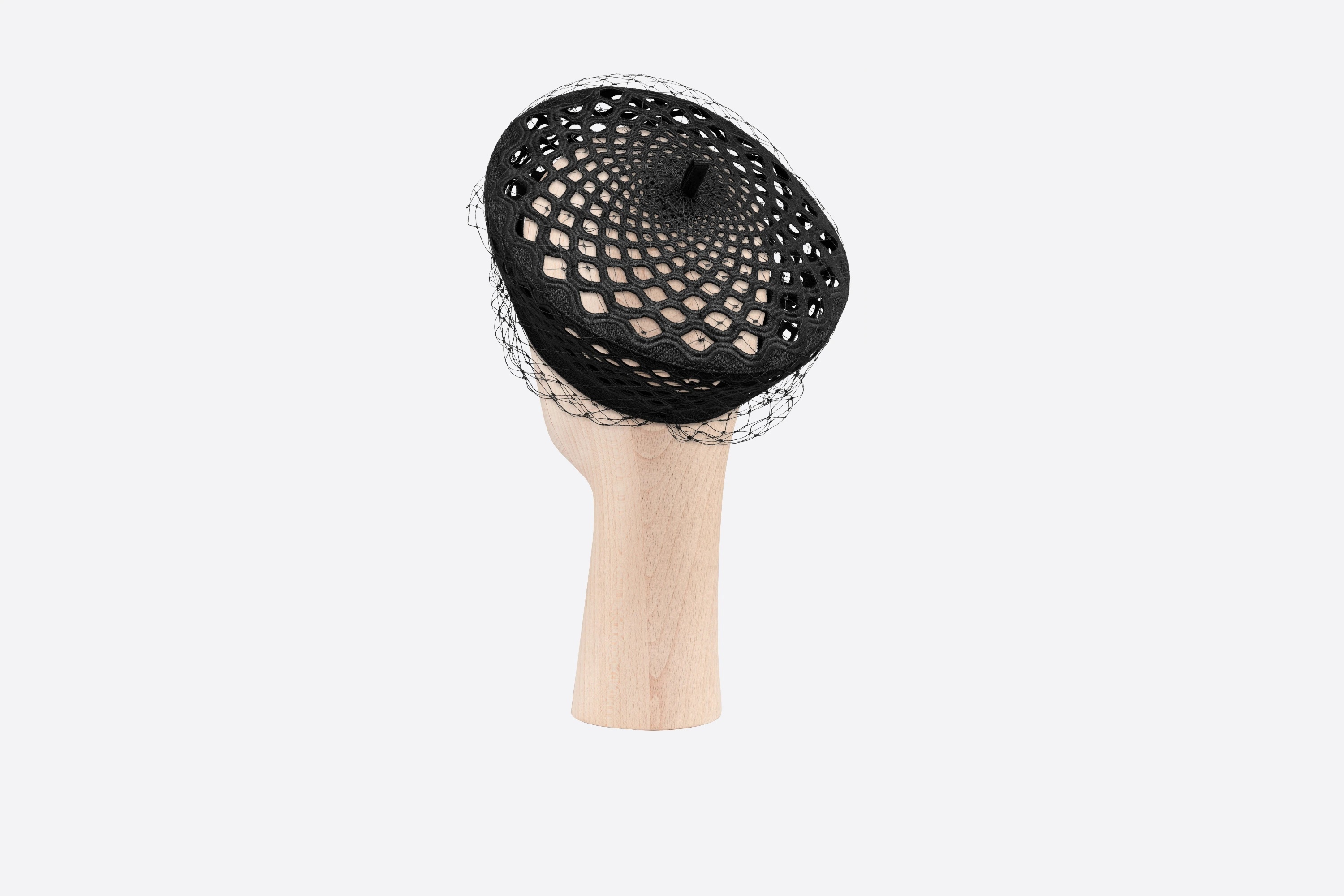 Dior Mesh Beret with Veil - 2