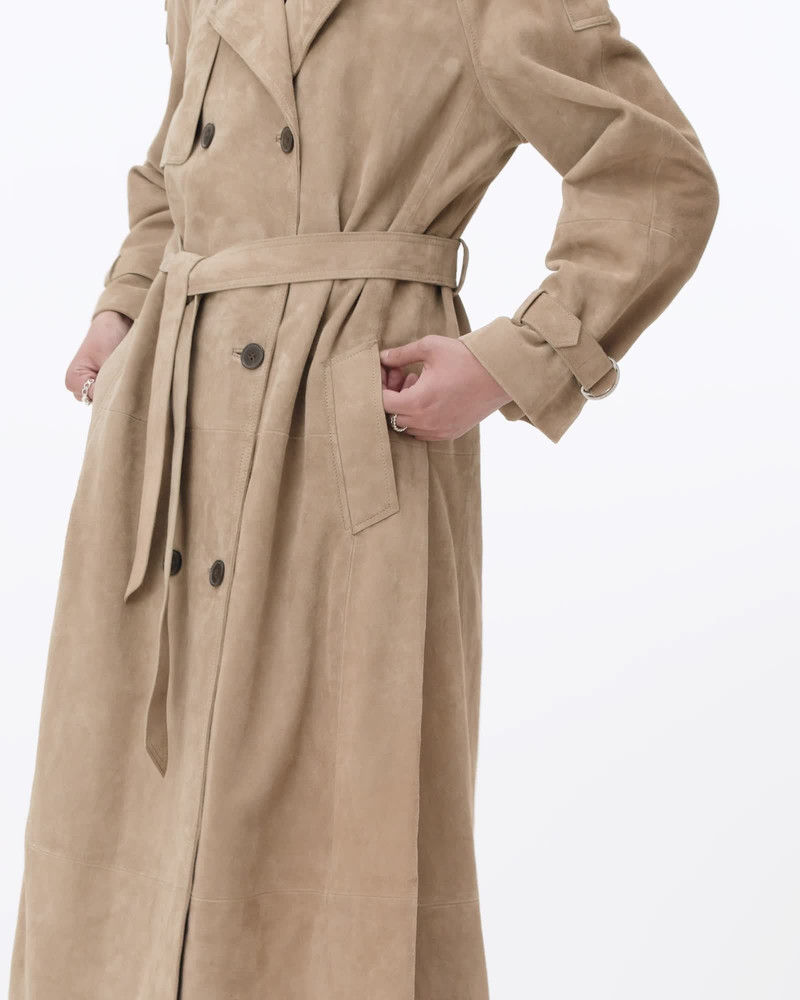 REED SUEDE TRENCH COAT 2