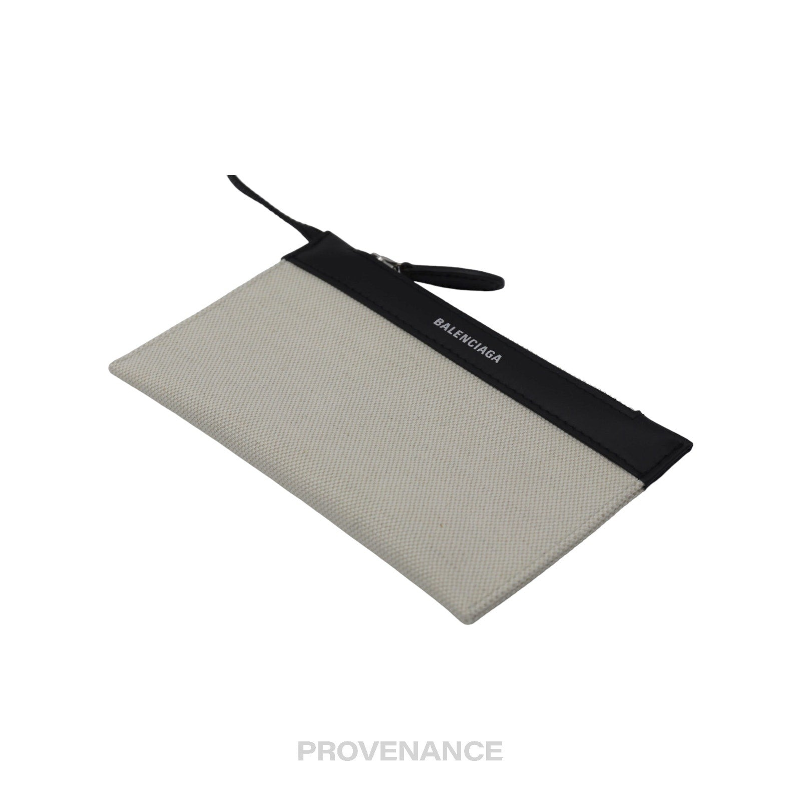 Balenciaga Canvas Pochette Wallet - Black/White - 3