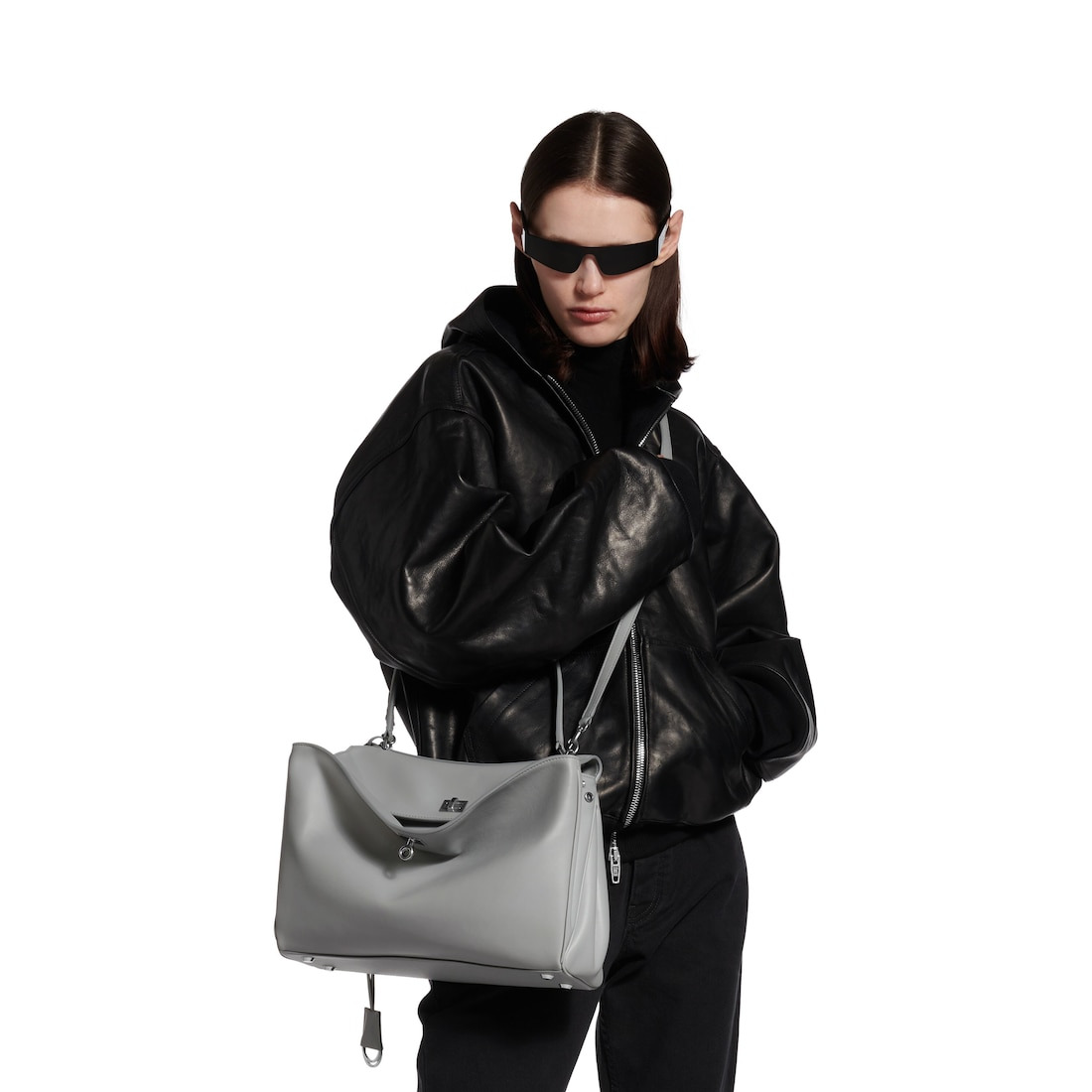 Women's Rodeo Handbag Medium in Cloud Grey - 9