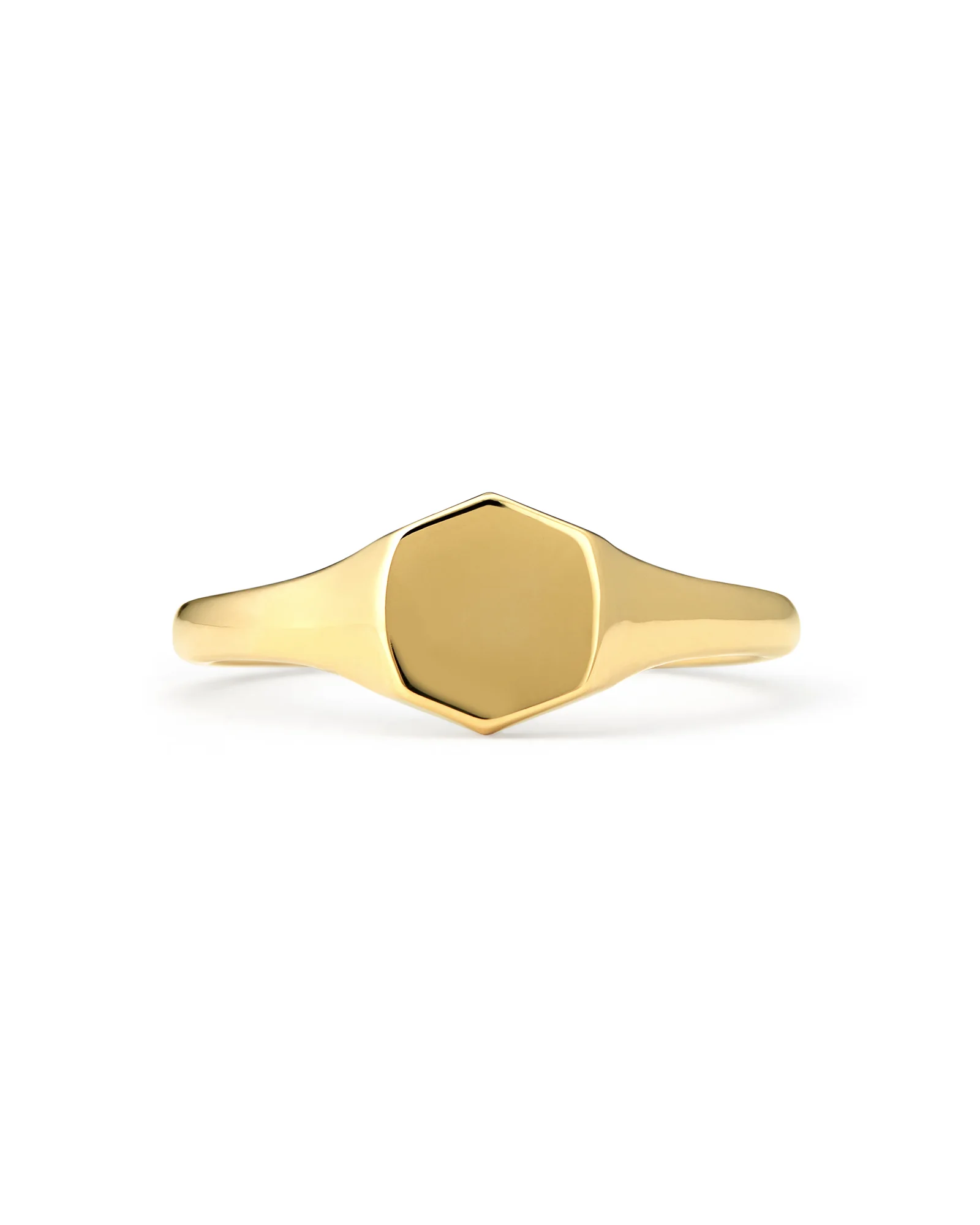 Davis Signet Ring in 18k Gold Vermeil - 1