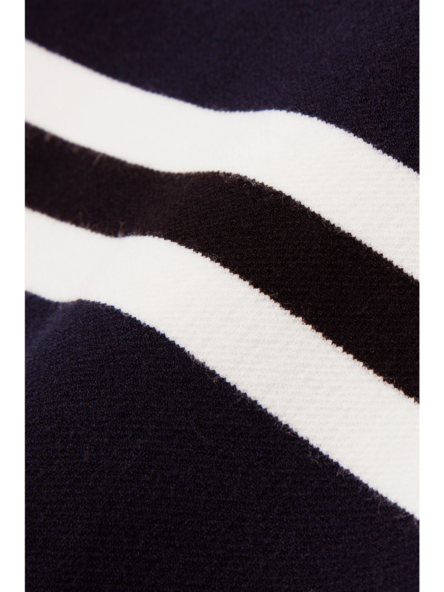 Judith striped knitted turtleneck sweater Navy - 4