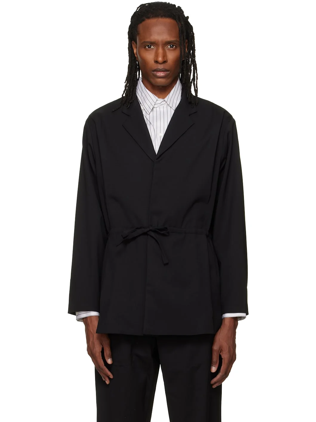 Black Laan Gathered Blazer - 1