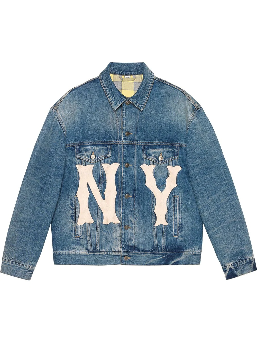 Denim jacket with NY Yankees™ patch - 1