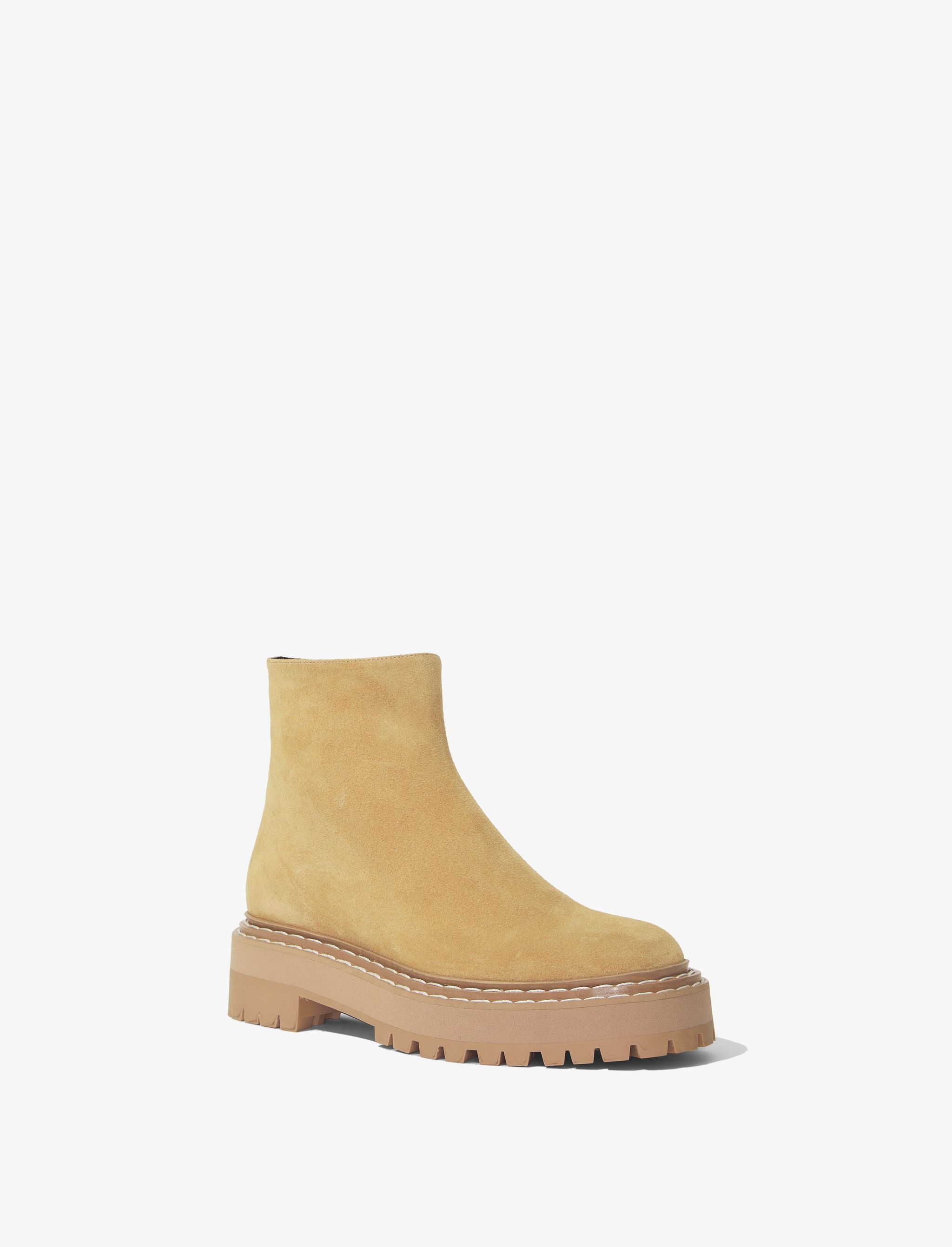 Suede Lug Sole Platform Boots - 2