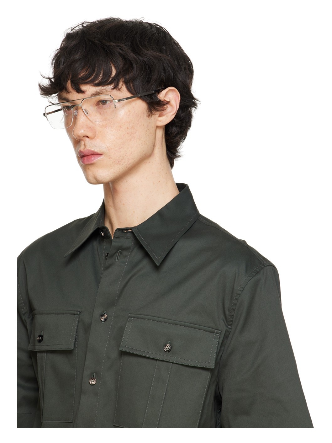 Silver Aviator Glasses - 4