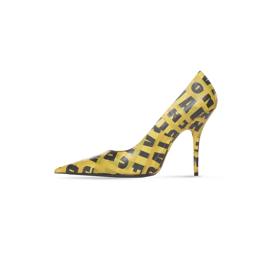 Women's Knife 110mm Pump  in Yellow - 4