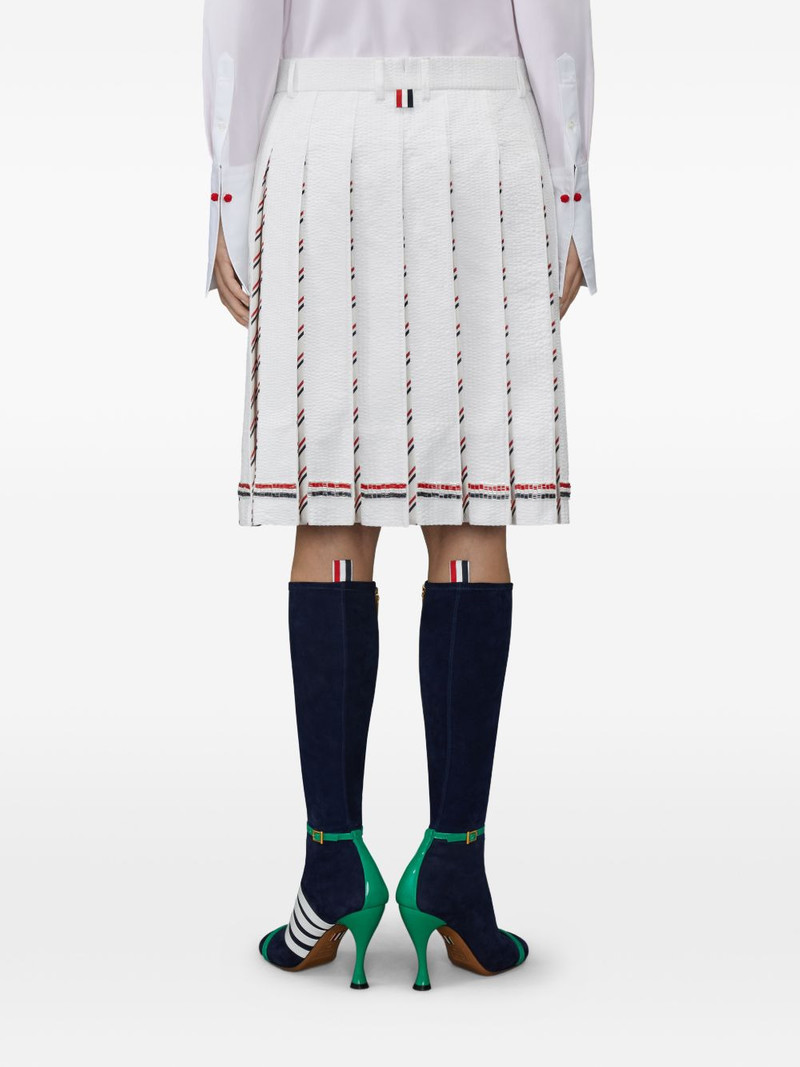 RWB bead-embellished pleated mini skirt 4