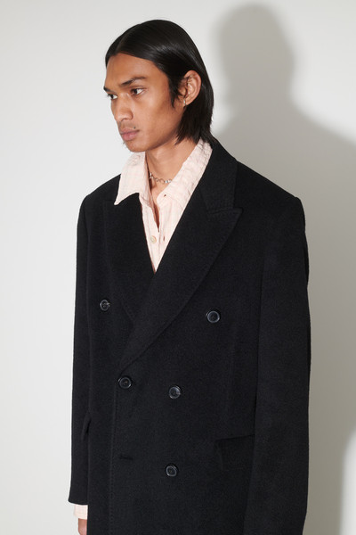 Our Legacy Whale Coat Black Hairy Wool outlook