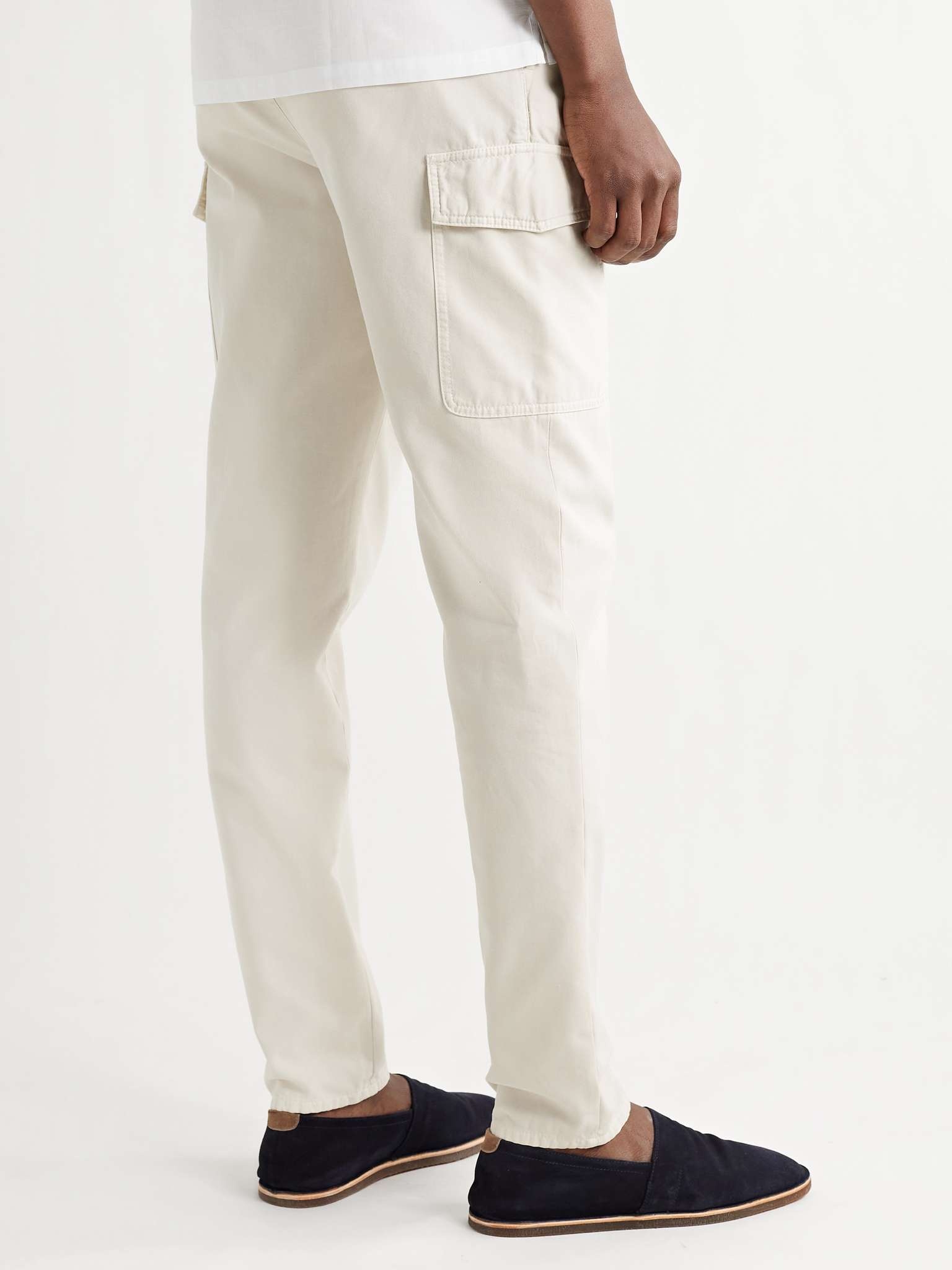 Cotton-Gabardine Cargo Trousers - 4