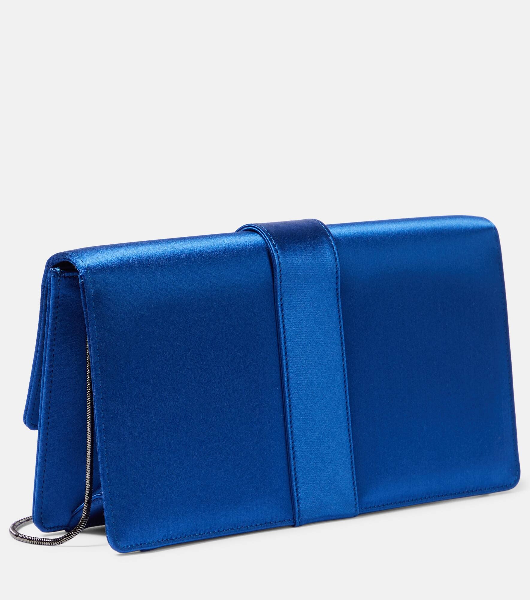 Capri embellished satin clutch - 4