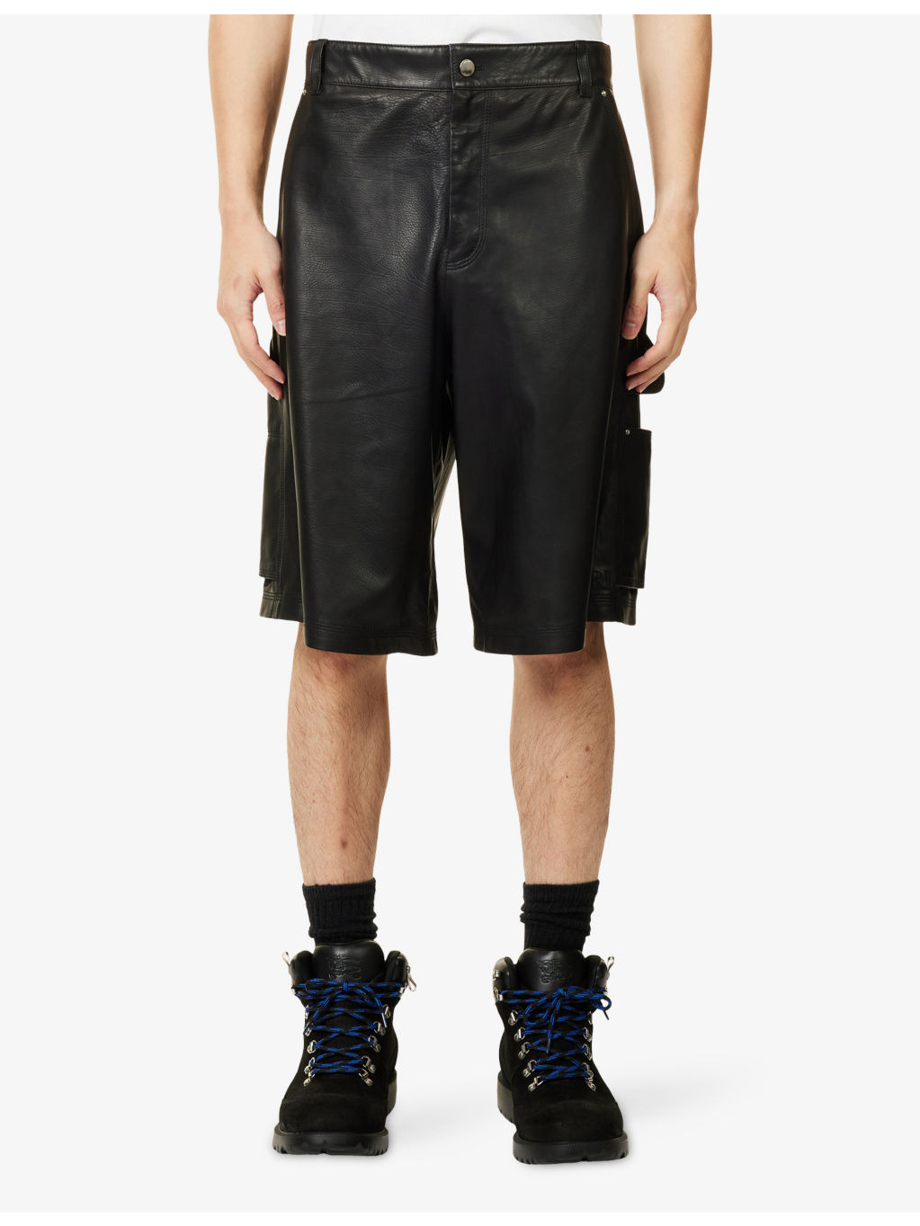Leather Carpenter Shorts - 3