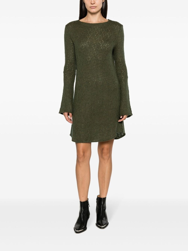 Our Legacy Two Face crochet-knit minidress outlook