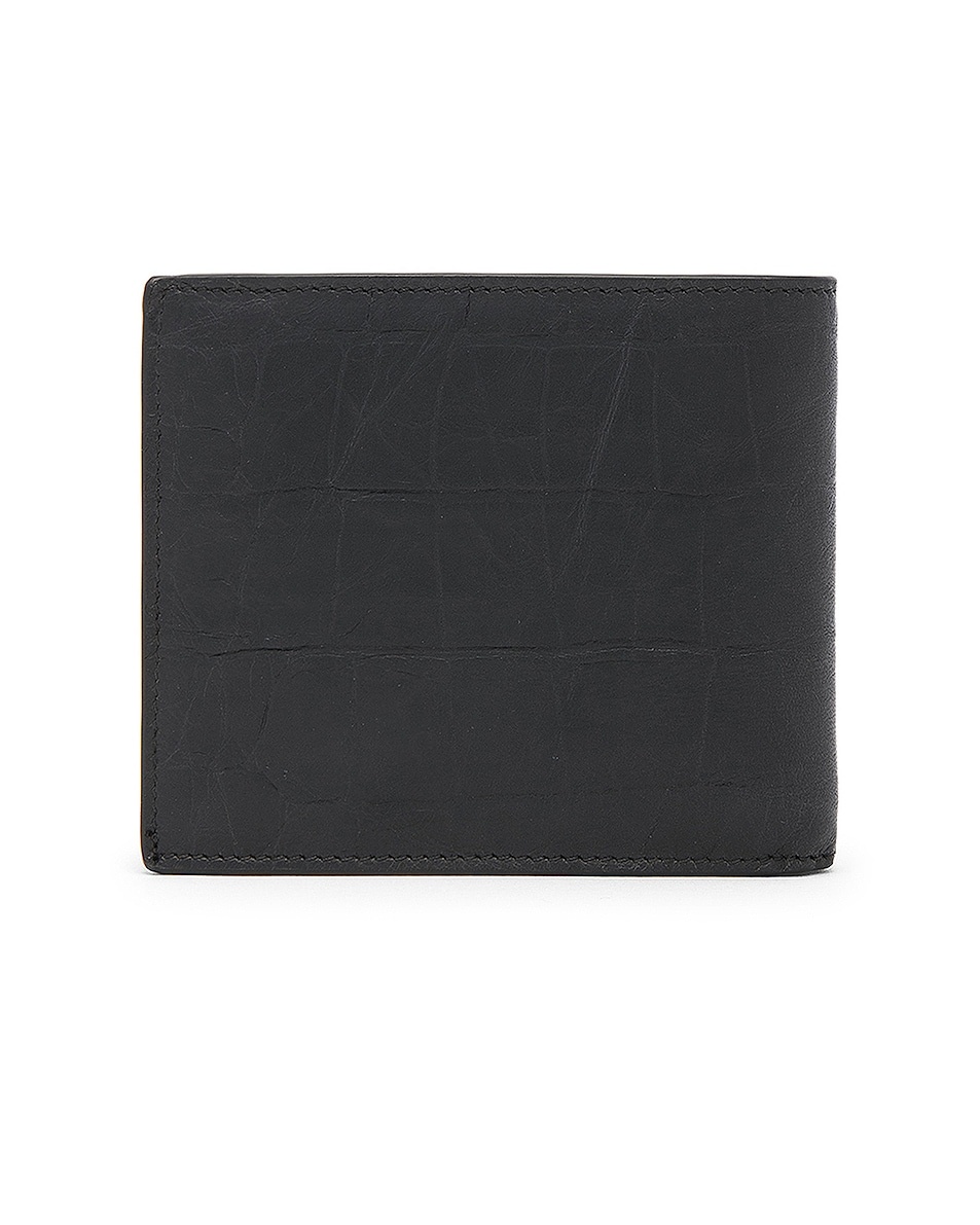 Croc Embossed Billfold Wallet - 2