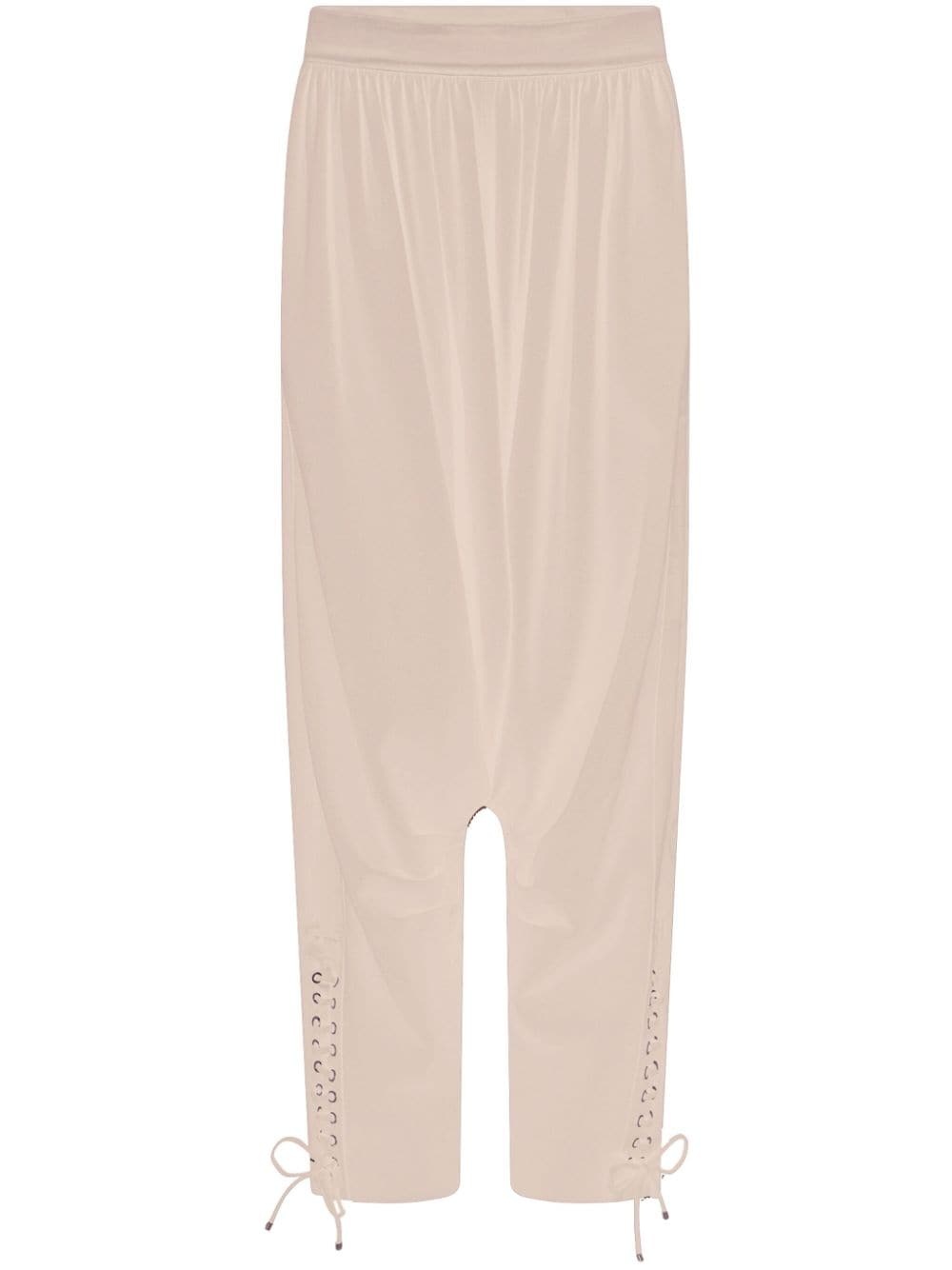 drop-crotch trousers - 1