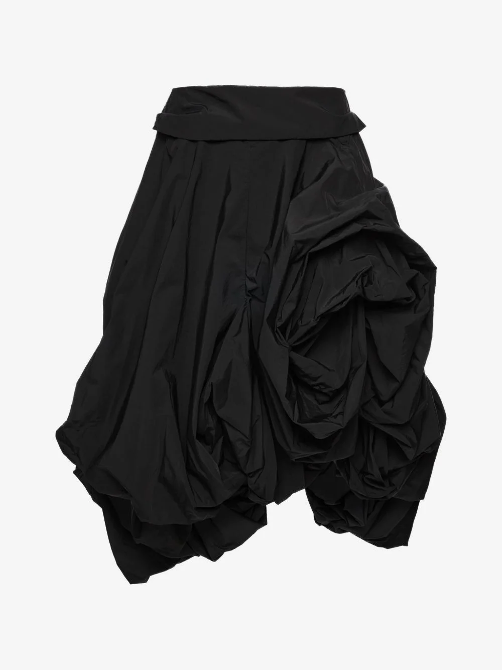 draped floral-detail midi skirt - 1
