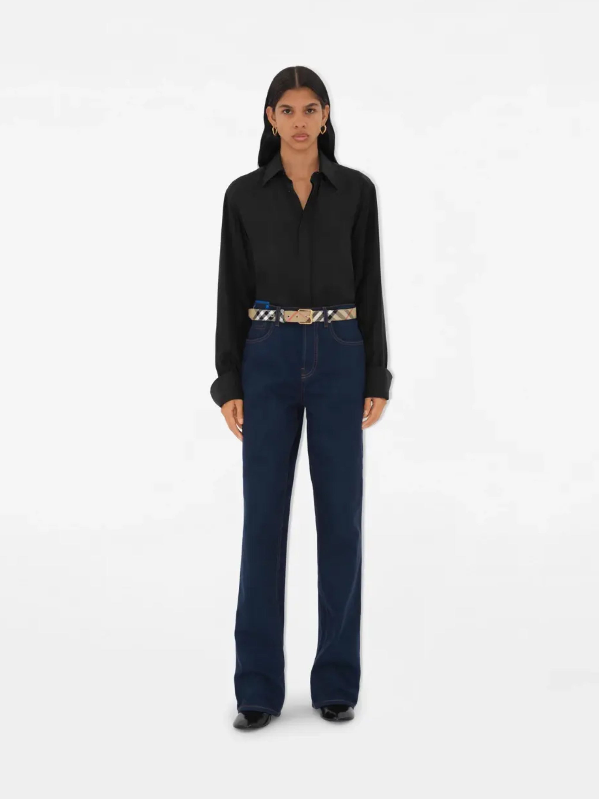 BURBERRY - Women  B Buckle 30MM Belt - 2