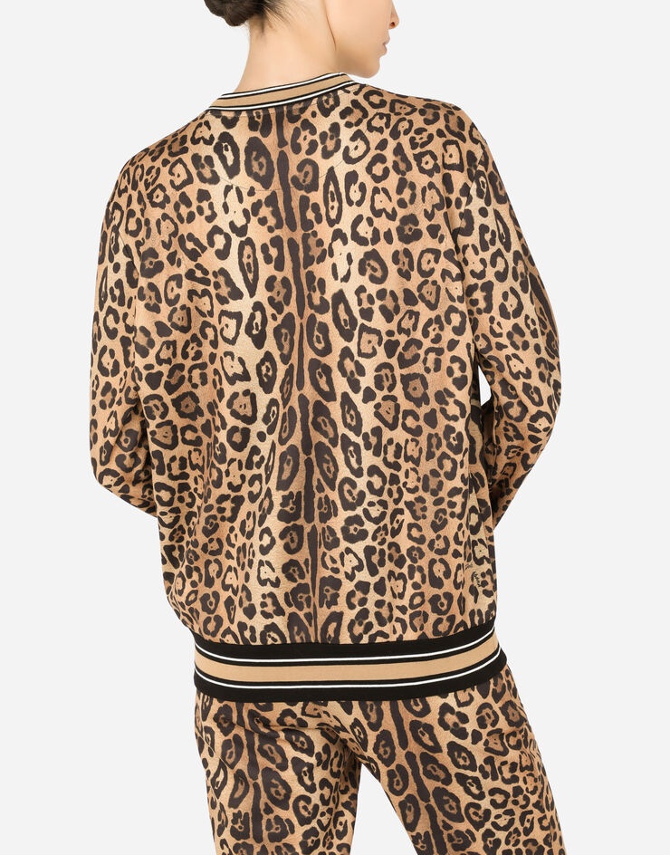 Leopard-print jersey sweatshirt - 5