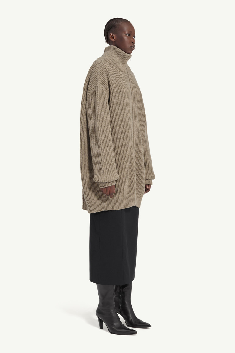 MM6 Maison Margiela Ribbed knit cardigan outlook