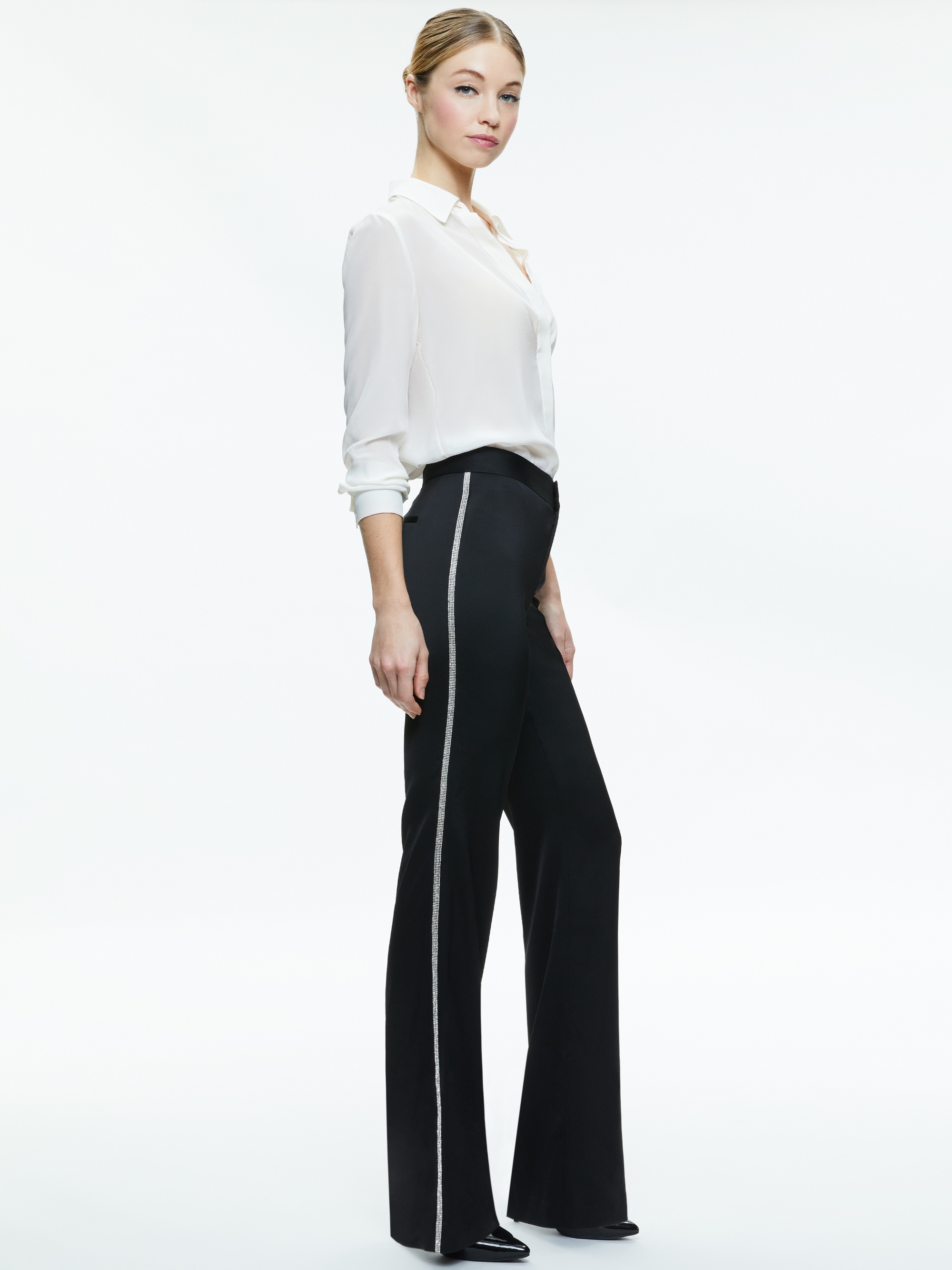 LIVI EMBELLISHED SIDE STRIPE PANT - 5